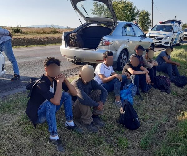 Embercsempészt és bevándorlókat fogtak a rendőrök Pécs mellett