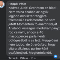 Hoppal komment