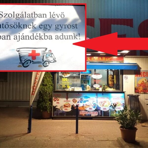 PÉLDAMUTATÓ MOHÁCS: Ajándék pitákkal várják a mentősöket egy hónapon keresztül
