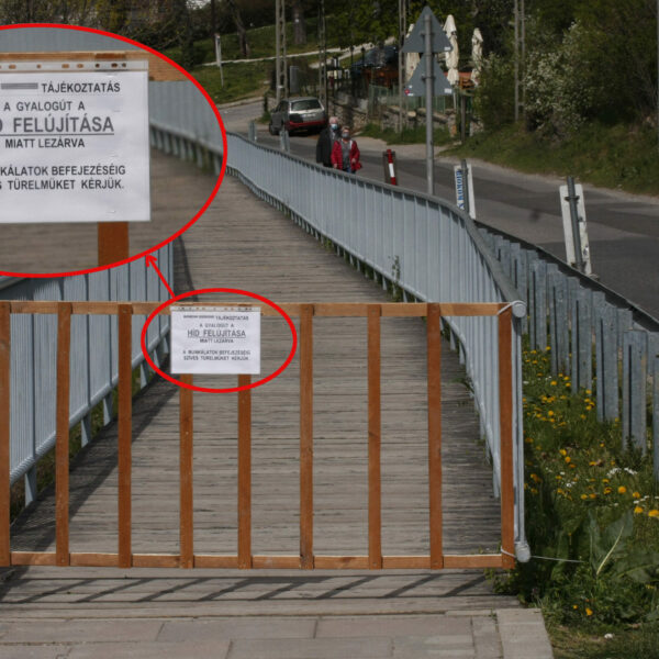 Lebontják a hidat a Tettyén, már le is zárták