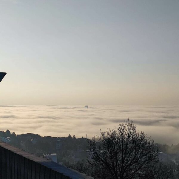 A köd ma reggel a képzeletünkre bízta, hogy milyen város Pécs – szép, napos, száraz időnk lesz!