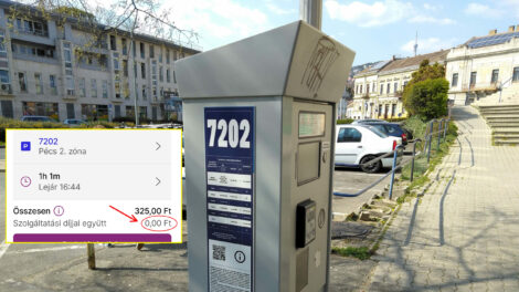 Pécsi parkolás: már nincs kényelmi díj!